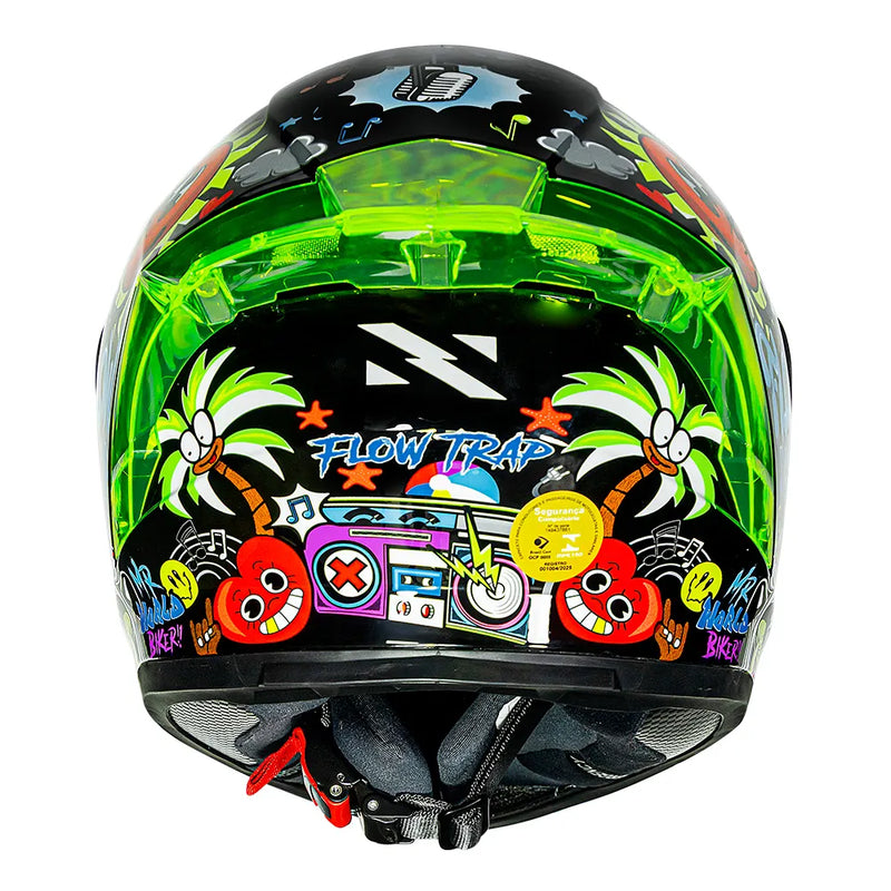 CAPACETE NORISK FLOW TRAP PRETO