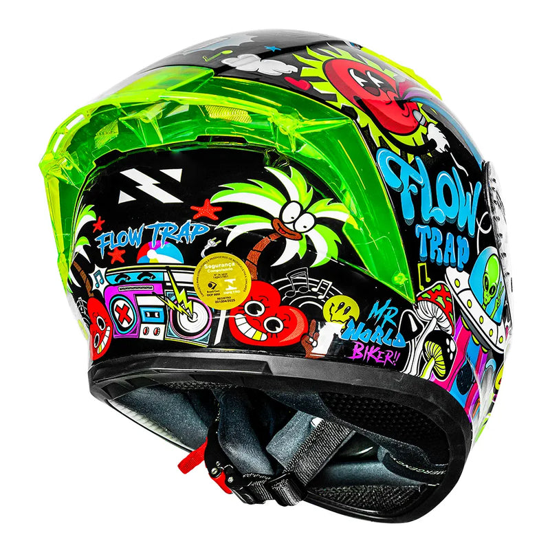 CAPACETE NORISK FLOW TRAP PRETO
