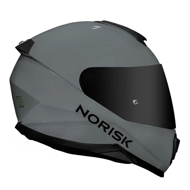 CAPACETE NORISK RAZOR MONOCOLOR NARDO CINZA